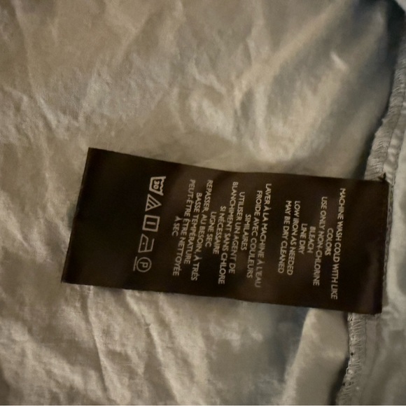 Anthropologie Maeve Bennet Shirt - blue tulle polka dot overlay size XS EUC - Picture 4 of 4